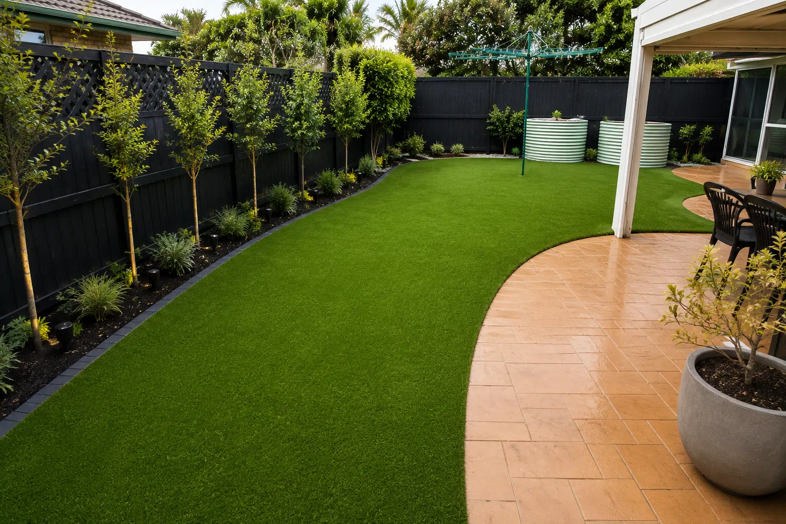 Cool Turf artificial grass with heat-reducing yarn technology