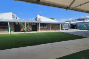 low‑maintenance synthetic turf installed at a New Zealand school